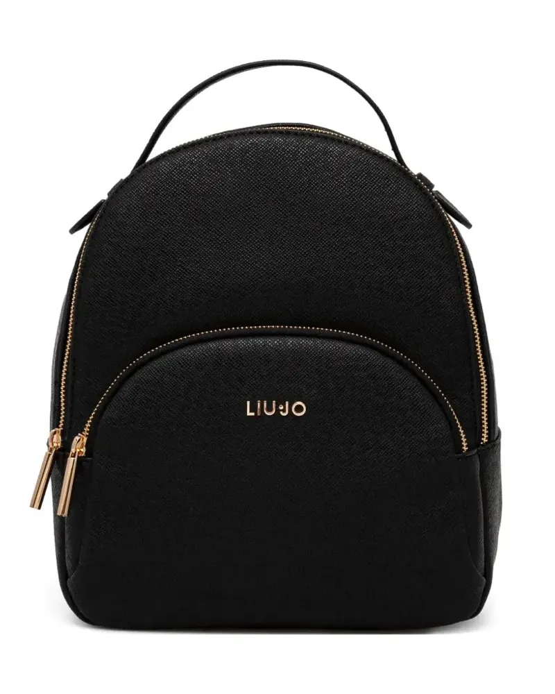 Liu Jo Rucksack mit Logo - Schwarz Schwarz
