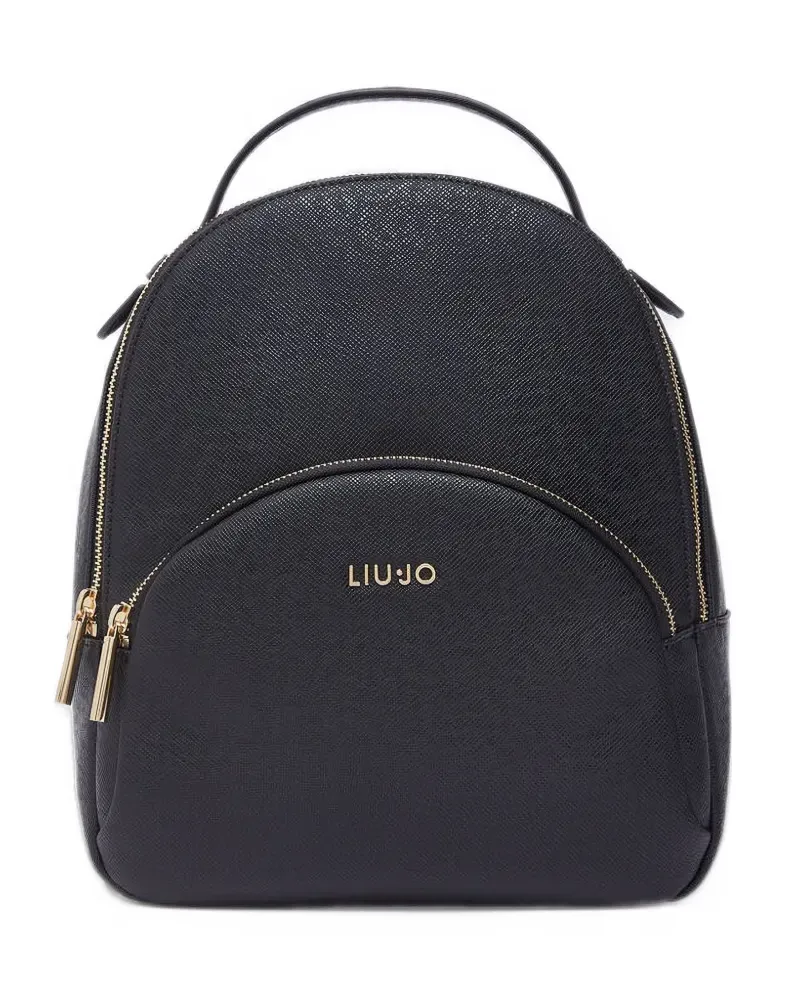 Liu Jo Rucksack mit Logo - Schwarz Schwarz