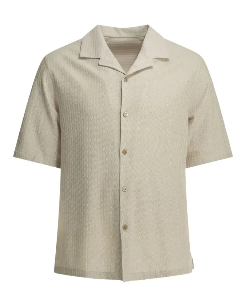 Brunello Cucinelli short-sleeved striped shirt - Nude Nude