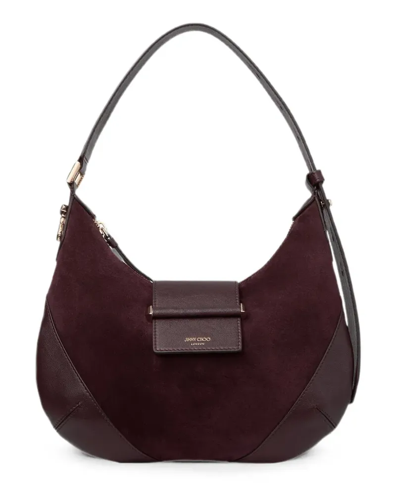 Jimmy Choo Bar Hobo Schultertasche aus Wildleder - Braun Braun