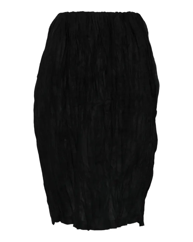 Totême crinkled mini skirt - Schwarz Schwarz