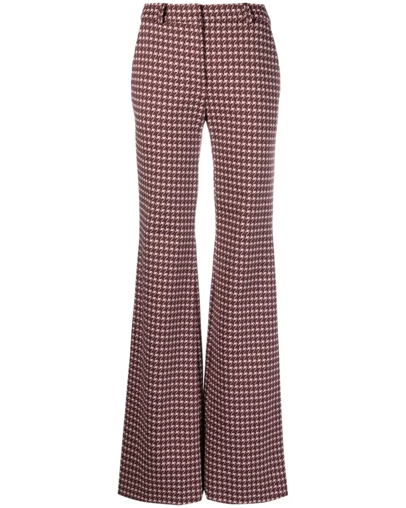 Moschino Schlaghose mit grafischem Print - Rosa Rosa