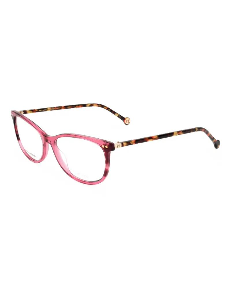 Carolina Herrera New York tortoiseshell-effect cat-eye glasses - Braun Braun