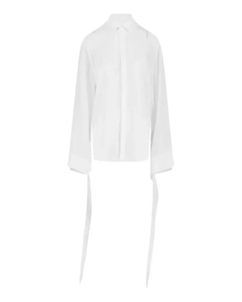 FRANKIE Shop Verlin tie-cuff shirt - Weiß Weiß
