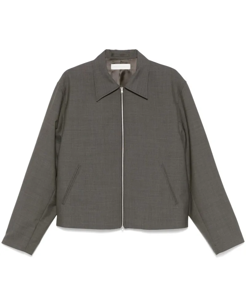 Our Legacy Jacke mit Mini-Karomuster - Grau Grau