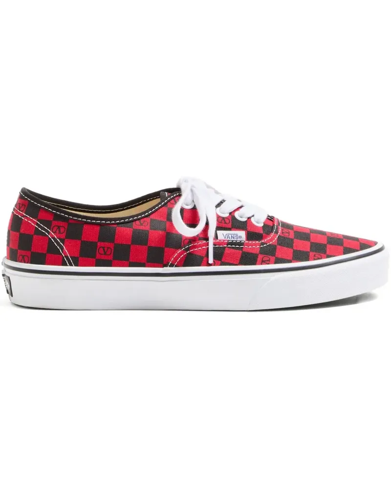Valentino Garavani x Vans VLogo Sneakers mit Schachbrett-Print - Rot Rot
