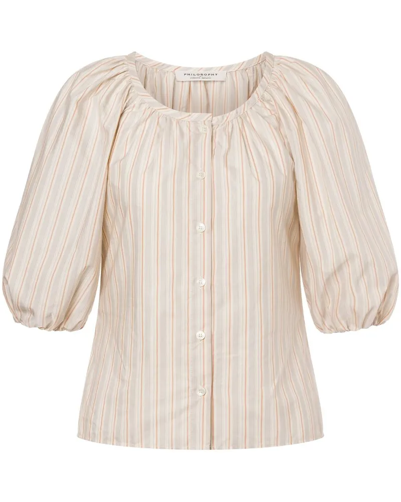 Philosophy Di Lorenzo Serafini Gestreifte Bluse - Nude Nude