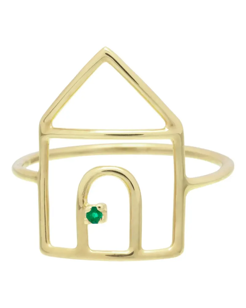 Aliita Pura Casita emerald ring - Gold Gold