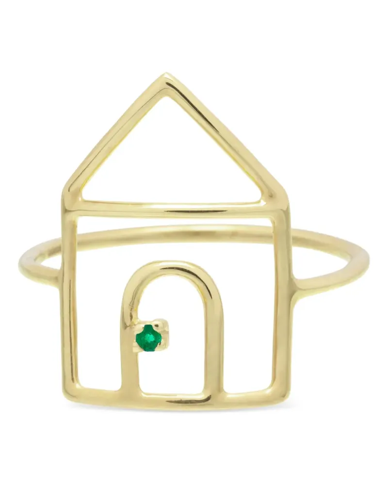Aliita Pura Casita emerald ring - Gold Gold