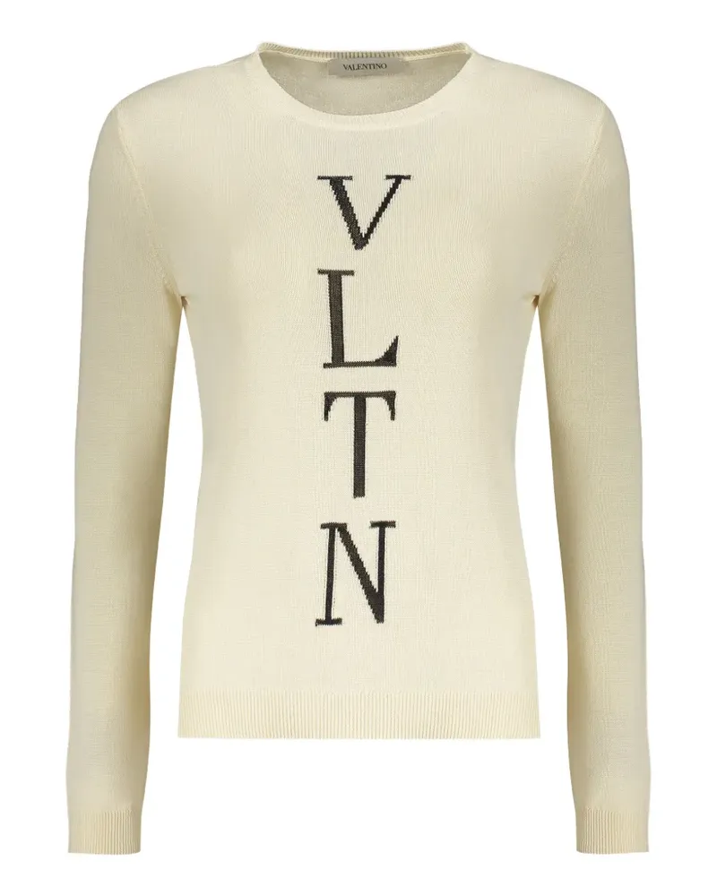 Valentino Garavani Langärmeliger Pullover aus Baumwolle - Nude Nude