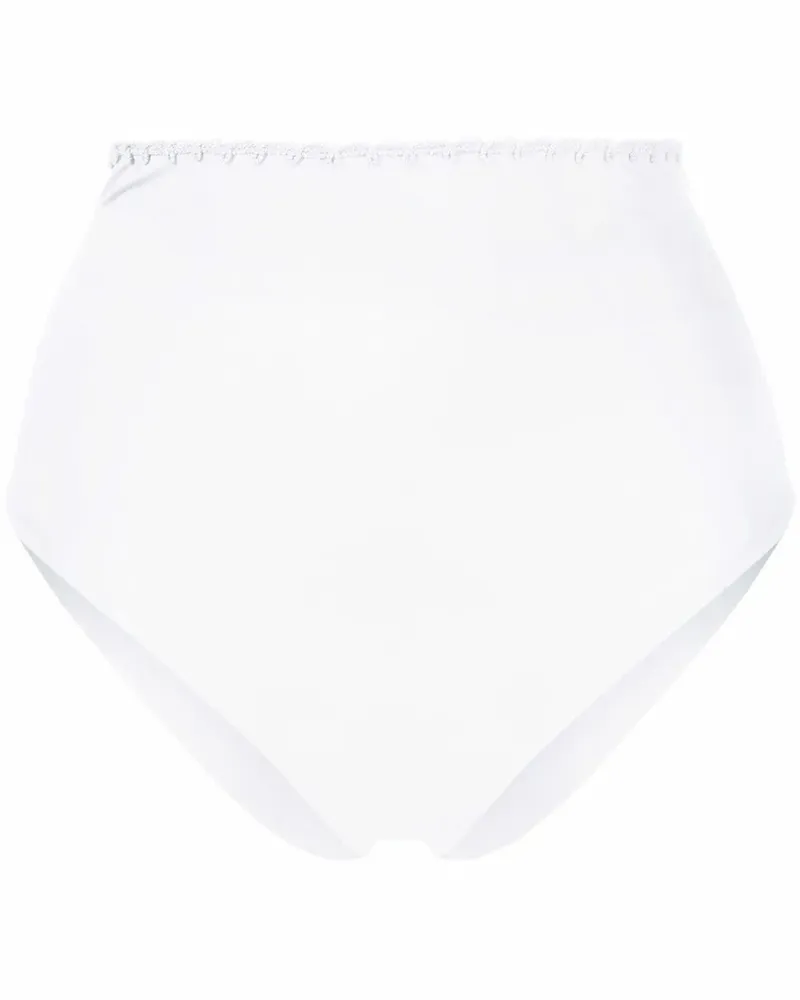 La Perla Bikinihöschen mit hohem Bund - Weiß Weiß
