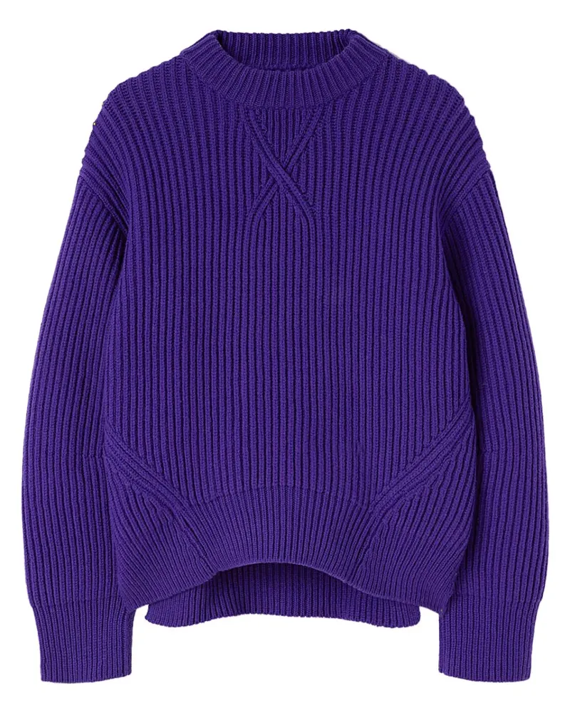 Jil Sander Gestrickter Pullover - Blau Blau