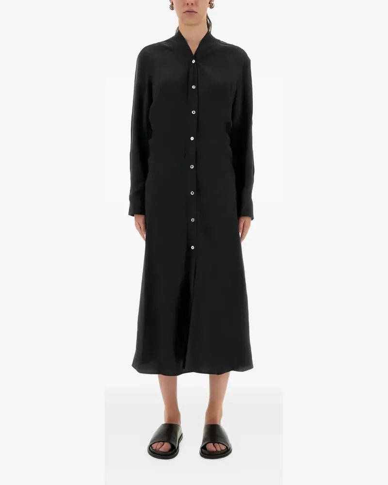 Studio Nicholson buttoned midi shirt dress - Blau Blau