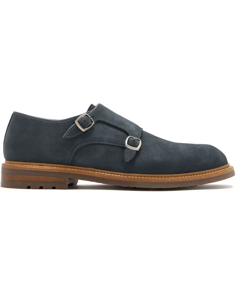 Magnanni Monk-Schuhe aus Wildleder - Blau Blau