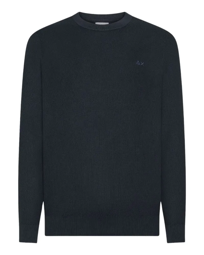 Sun68 crewneck logo sweater - Blau Blau