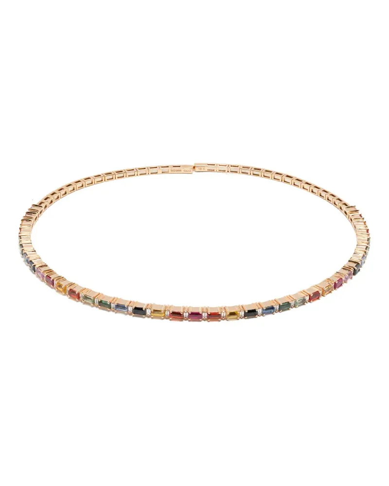 Suzanne Kalan 18kt Rainbow Gelbgold-Choker mit Saphir Gelb