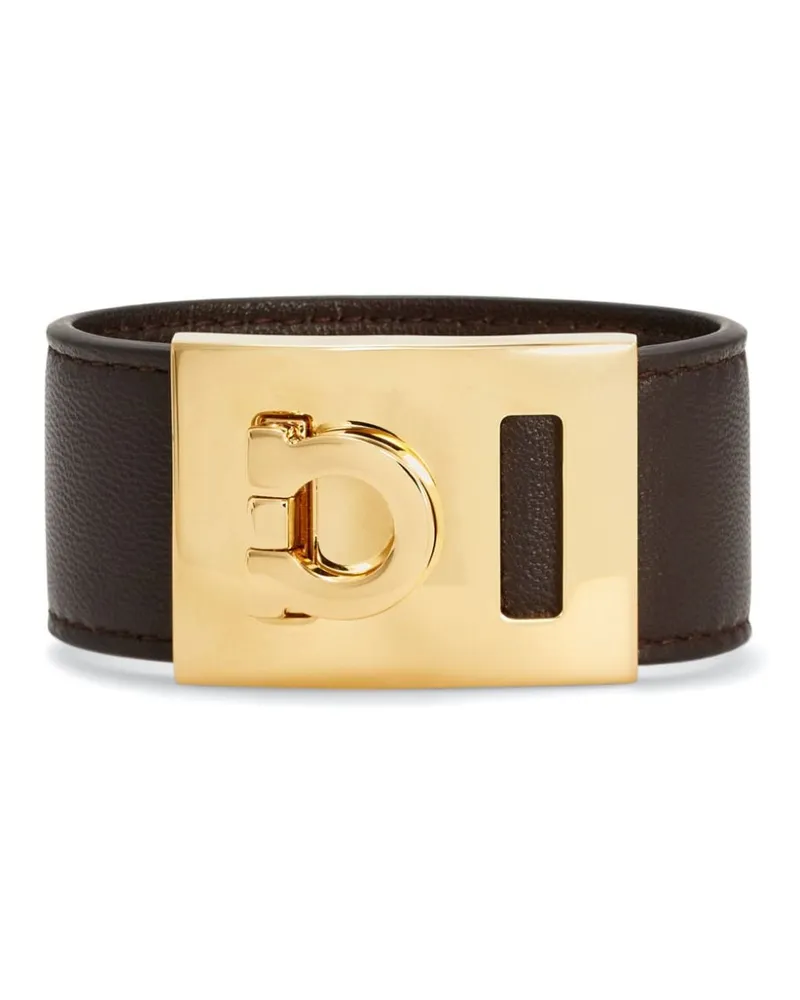 Ferragamo Armband mit Gancini-Schnalle - Braun Braun