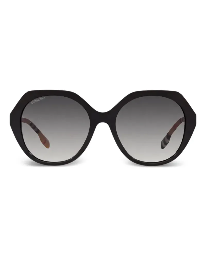 Burberry Sonnenbrille mit geometrischem Gestell - Schwarz Schwarz