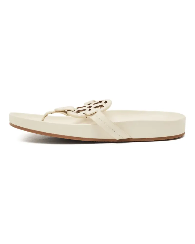 Tory Burch Sandalen mit Logo - Weiß Weiß