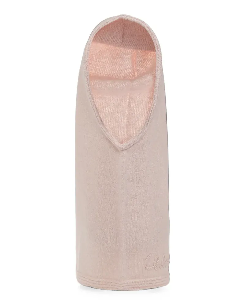 Chloé Schal mit Logo-Stickerei - Rosa Rosa