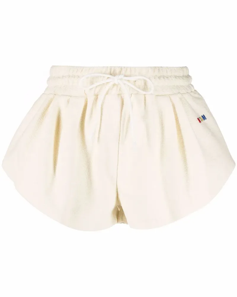 MSGM Shorts mit Logo-Stickerei - Nude Nude