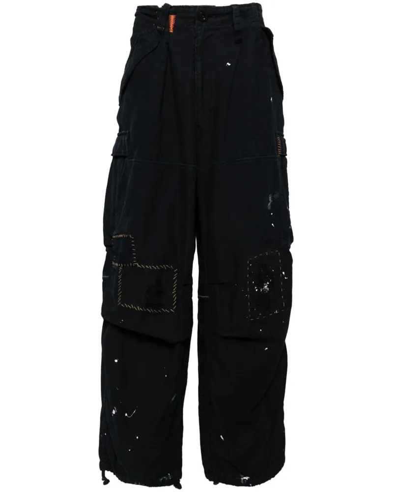 kolor Cargohose mit Ziernähten - Blau Blau