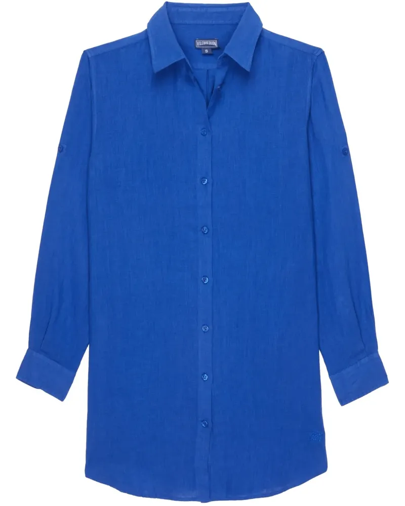 Vilebrequin Solid Hemdkleid - Blau Blau