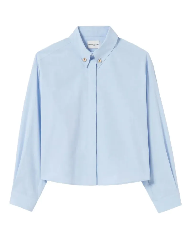 Claudie Pierlot Hemd mit Knopfdetail - Blau Blau