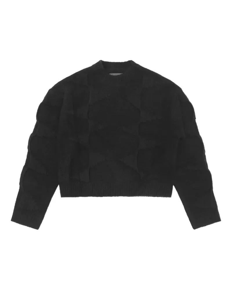 Heliot Emil Pullover in Spiralstrick - Schwarz Schwarz