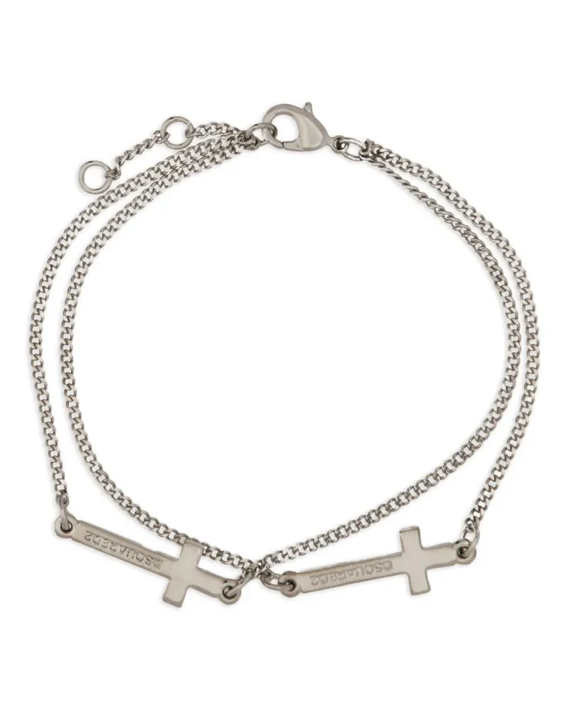 Dsquared2 Armband mit Kreuzen - Silber Silber