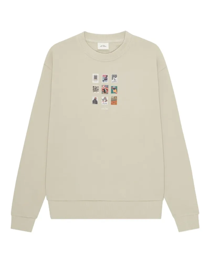 LES DEUX graphic-print sweatshirt - Nude Nude