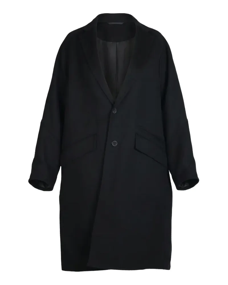 Valentino Garavani Einreihiger Mantel - Schwarz Schwarz