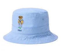 Loft Fischerhut mit Bärenstickerei - Blau