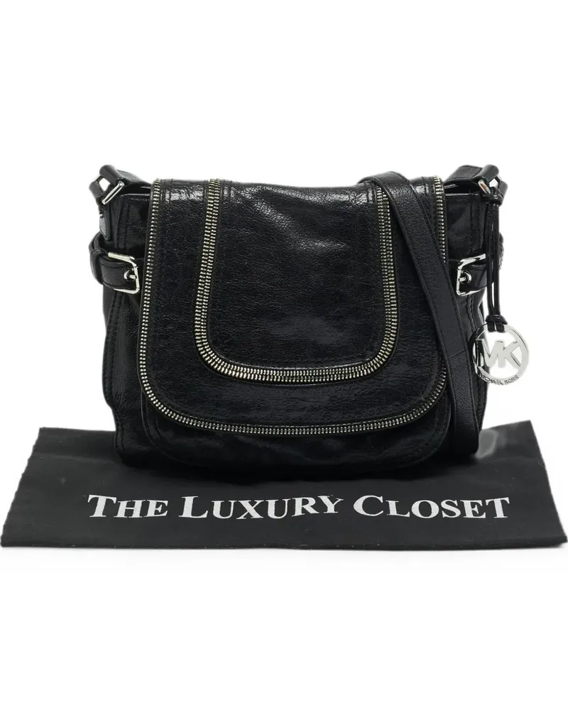 Michael Kors large Naomi leather crossbody bag - Schwarz Schwarz