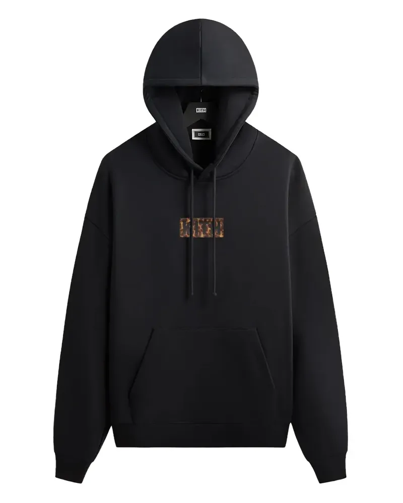 KITH Hoodie mit Logo-Applikation - Schwarz Schwarz