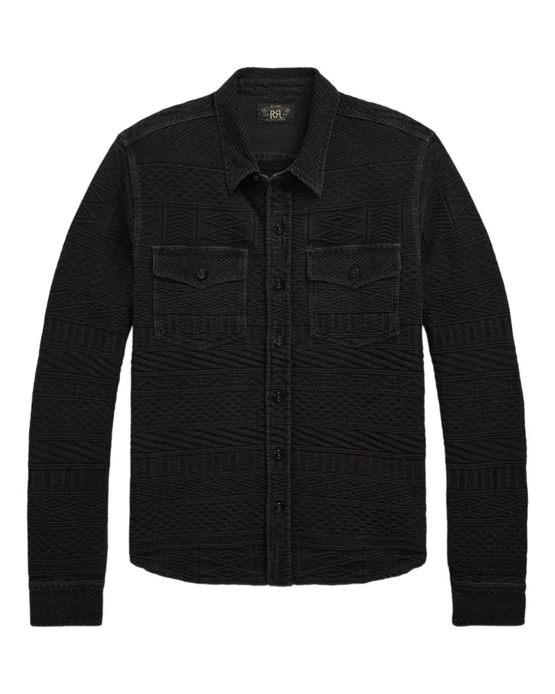 Ralph Lauren Julius Hemd mit Jacquardmuster - Schwarz Schwarz
