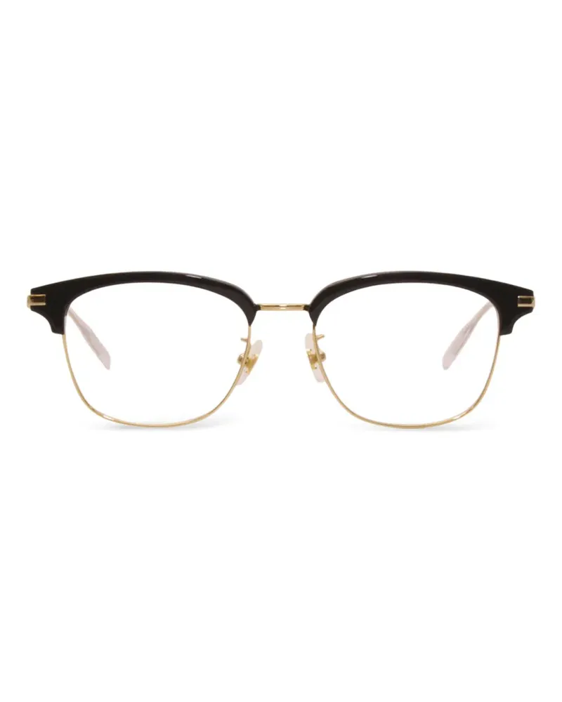 Montblanc square-frame browline glasses - Schwarz Schwarz