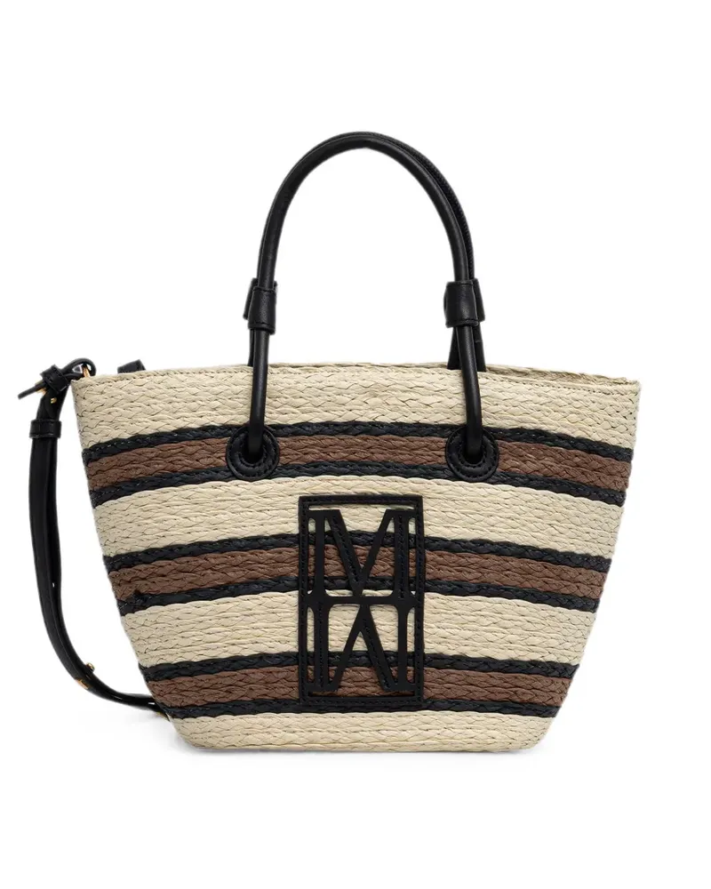 Marc O'Polo Gestreifter Tote Bag - Nude Nude