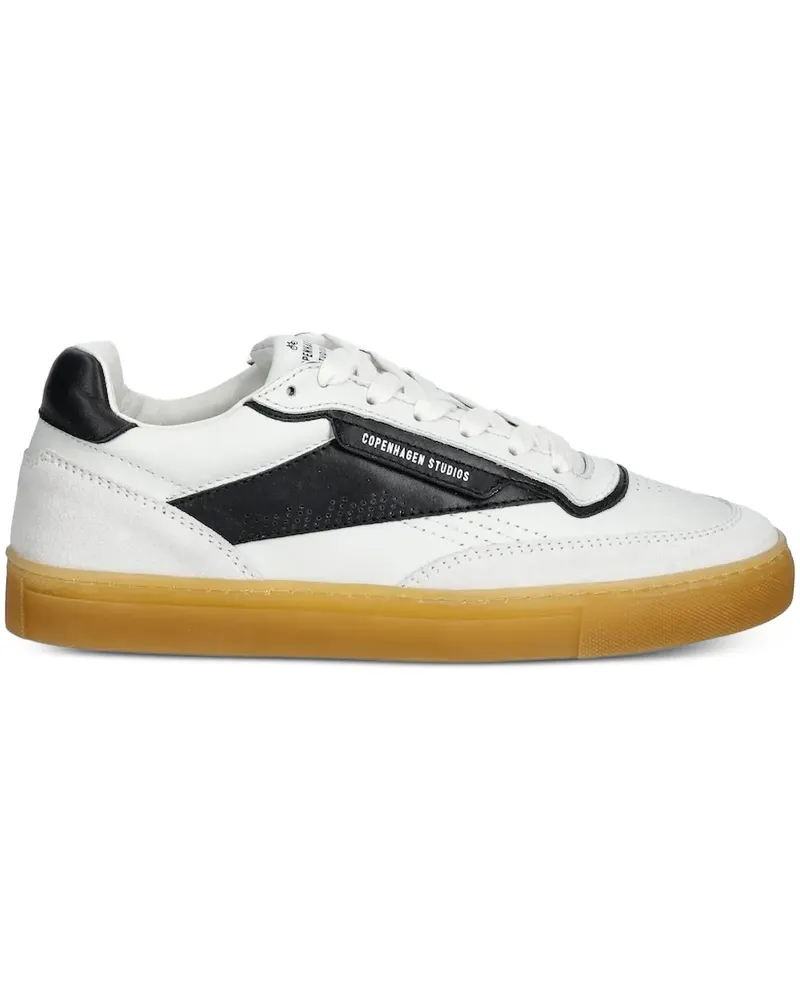 Copenhagen Sneakers mit Ledereinsätzen - Weiß Weiß