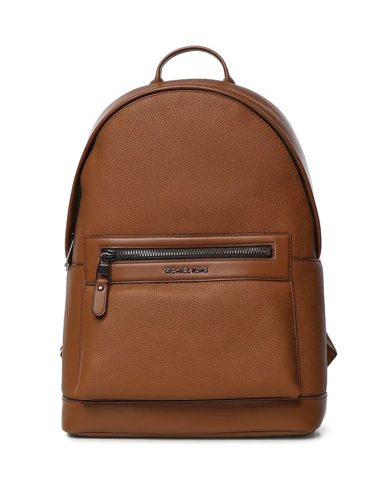 Michael Kors Jet Set pebbled-leather backpack - Braun Braun