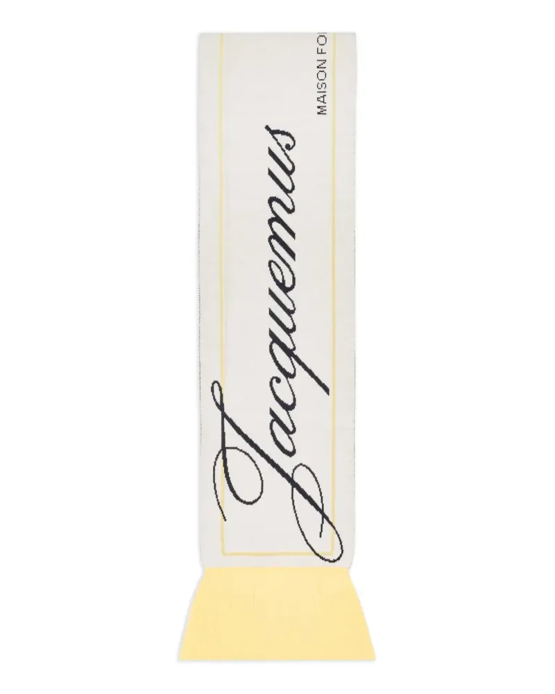Jacquemus La Liga Schal mit Fransen - Nude Nude
