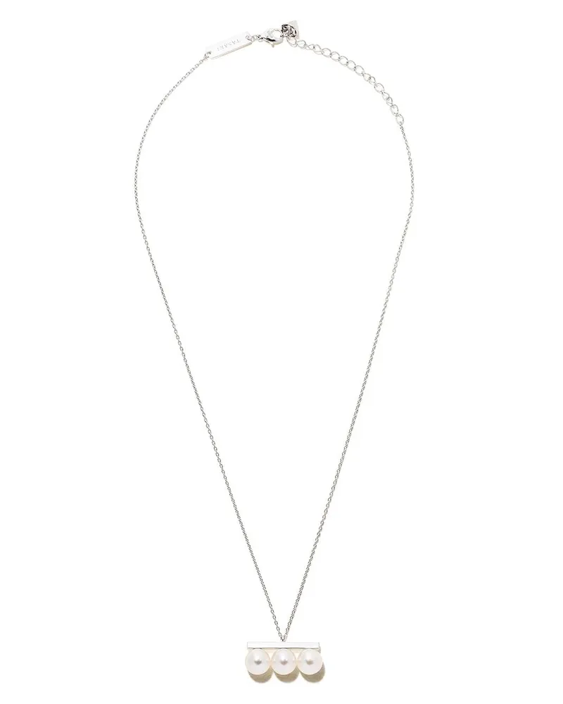 TASAKI 18kt Weißgoldhalskette mit Diamanten - Silber Silber