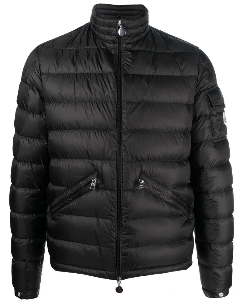 Moncler Daunenjacke mit Reißverschluss - Schwarz Schwarz