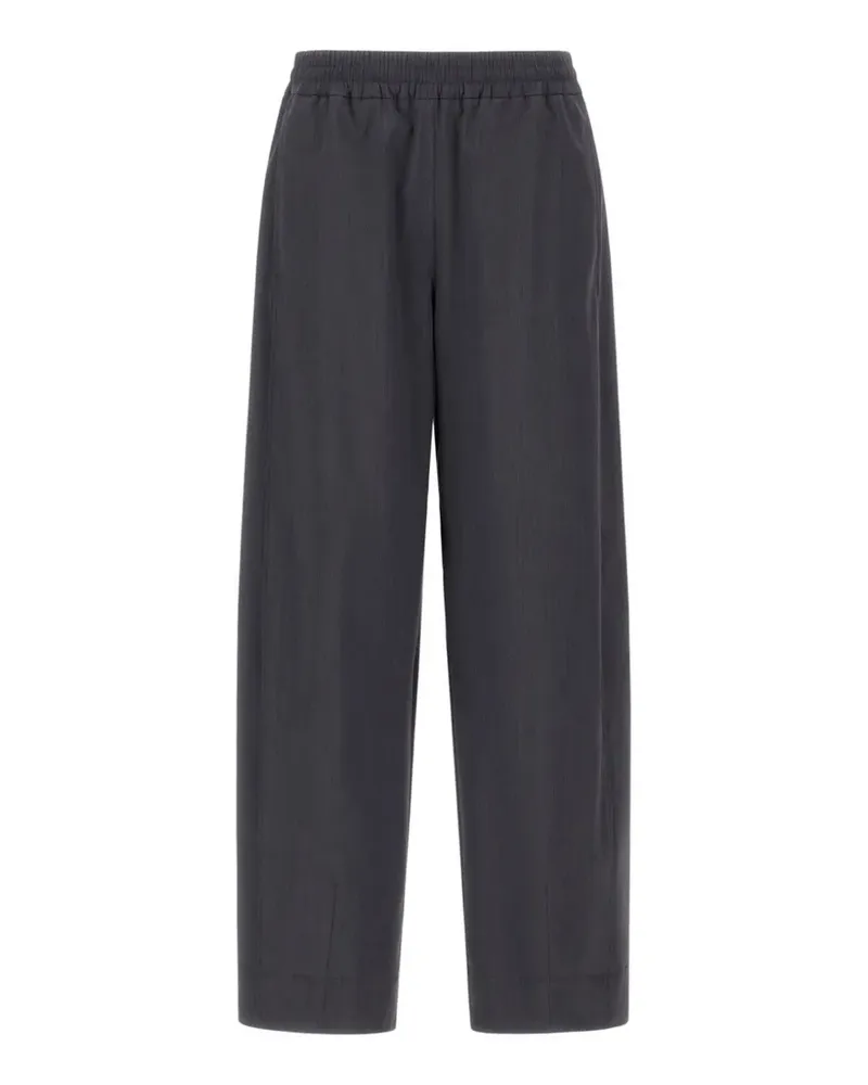 Herno elasticated-waist cropped trousers - Grau Grau
