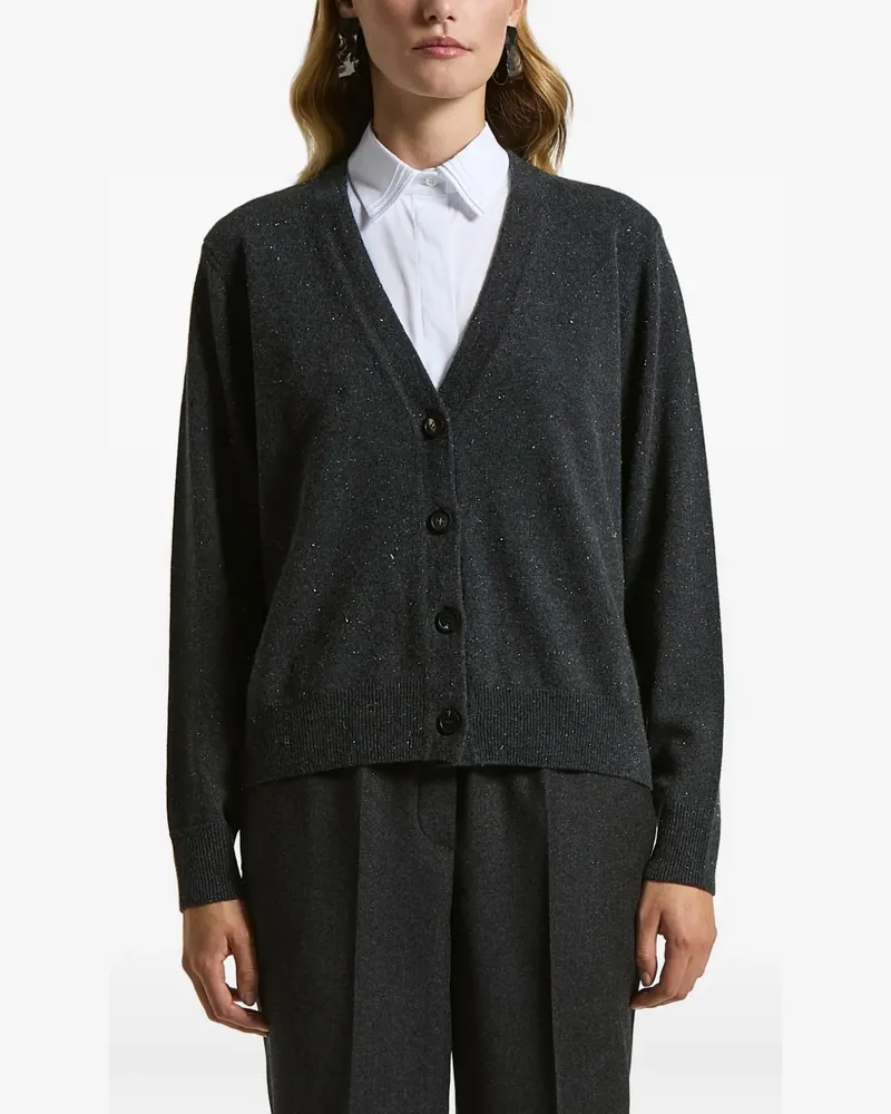 Peserico Geknöpfter Pullover mit V-Ausschnitt - Grau Grau