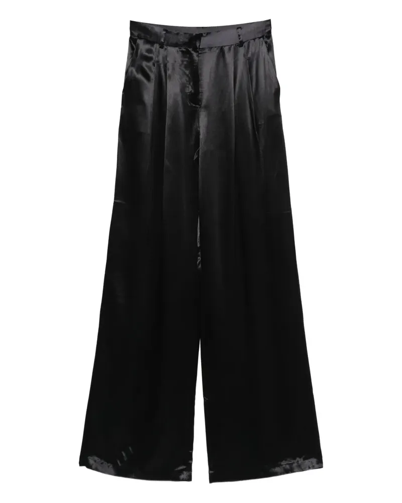 ANDAMANE pleat-detail trousers - Schwarz Schwarz