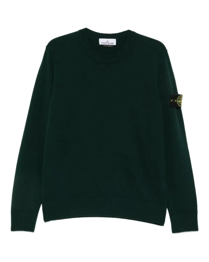 Stone Island Pullover mit Logo-Patch - Grün Grün