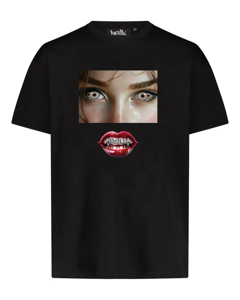 Haculla T-Shirt mit grafischem Print - Schwarz Schwarz
