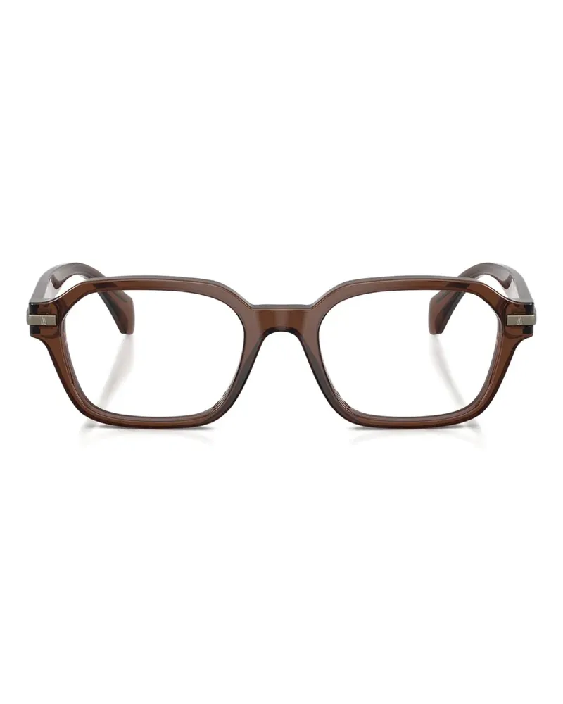 Moncler Brille mit eckigem Gestell - Braun Braun