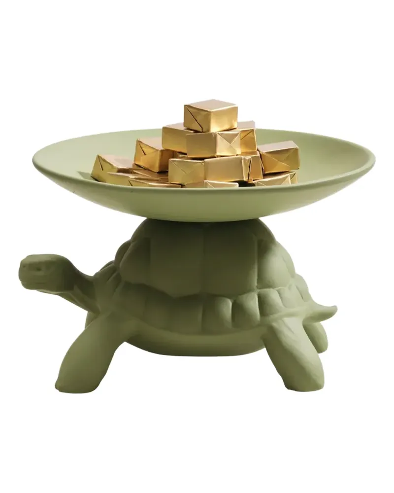 Qeeboo turtle-shaped tray - Grün Grün